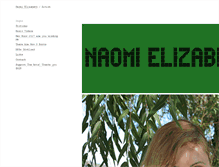 Tablet Screenshot of naomielizabeth.com